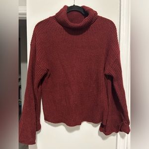 Shein burgundy turtle neck. Size Small